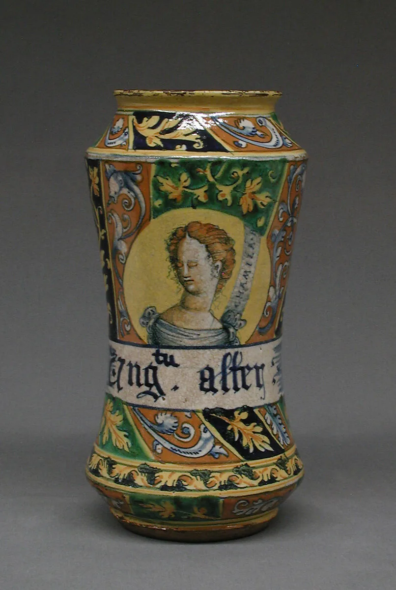 Pharmacy jar (albarello) — Unknown
