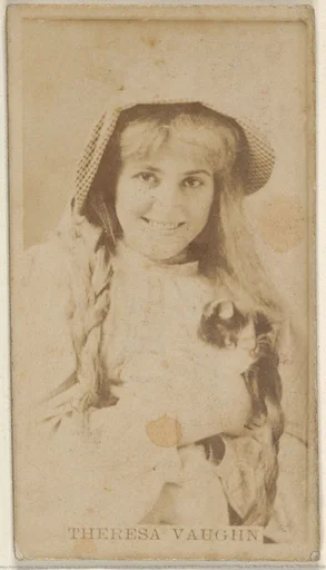 Theresa Vaughn, from the Actors and Actresses series (N45, Type 8) for Virginia Brights Cigarettes