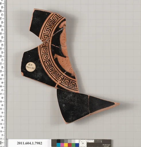 Terracotta fragment of a kylix (drinking cup)