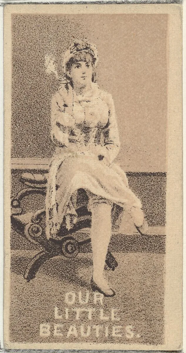 From the Actresses series (N57) promoting Our Little Beauties Cigarettes for Allen & Ginter brand tobacco products — Allen & Ginter|A. Hoen & Co.