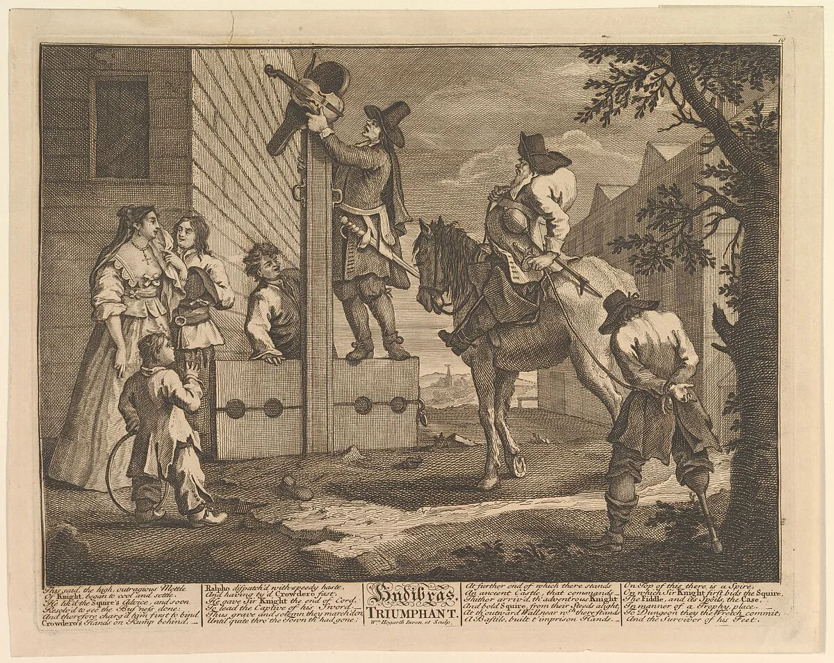 Hudibras Triumphant (Twelve Large Illustrations for Samuel Butler's Hudibras, Plate 4) — William Hogarth|Samuel Butler