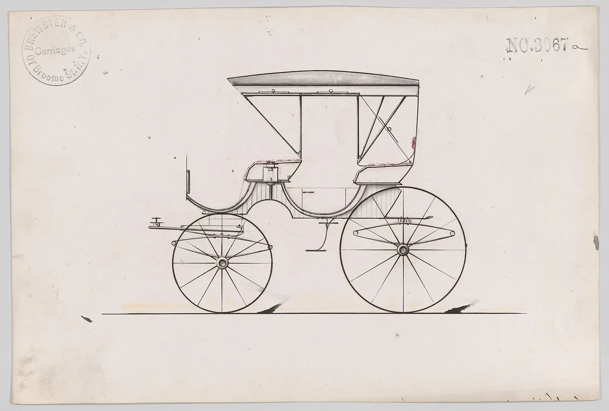 Design for Park Phaeton, no. 3067a — Brewster & Co.