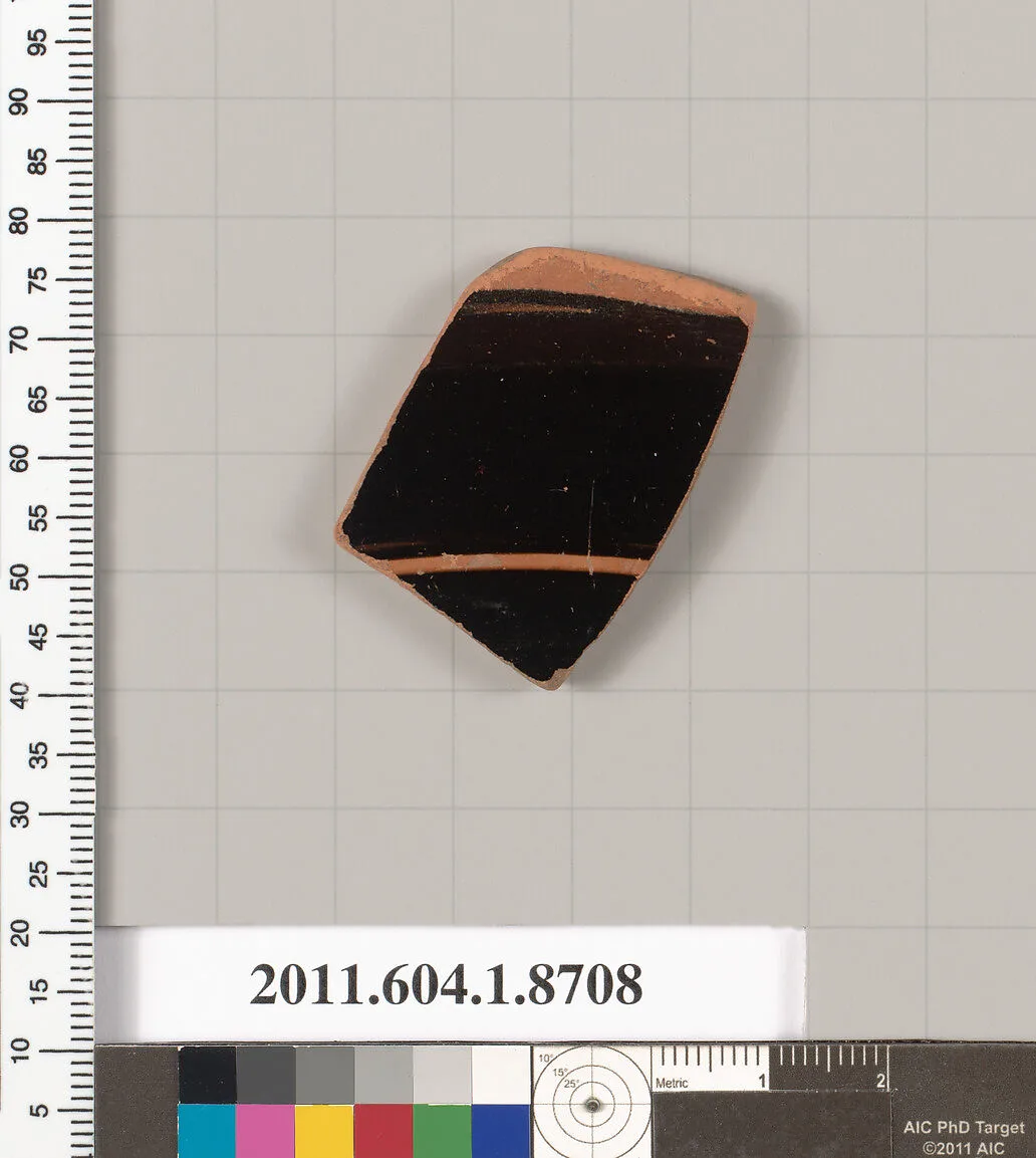 Terracotta fragment of a kylix (drinking cup) — Unknown