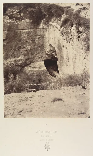 Jérusalem. (Environs) Grotte de Jérémie