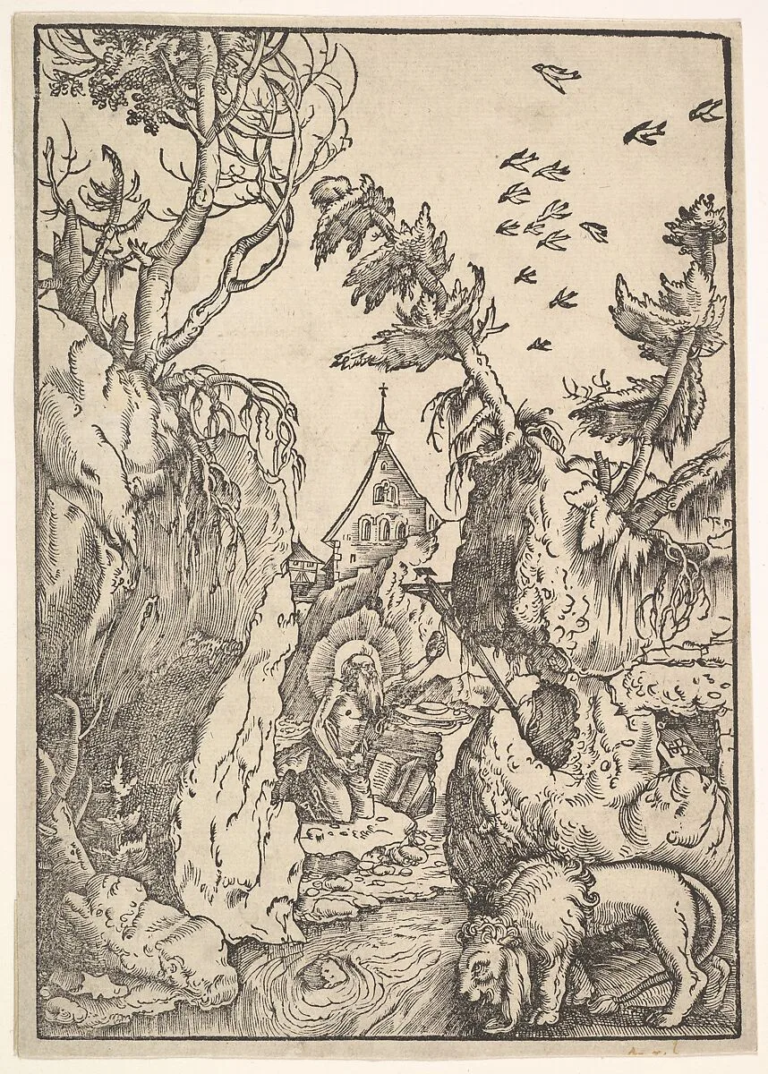 St. Jerome in the Desert — Hans Baldung (called Hans Baldung Grien)