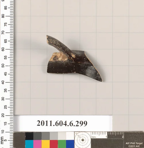 Terracotta rim fragment of a skyphos (deep drinking cup)?