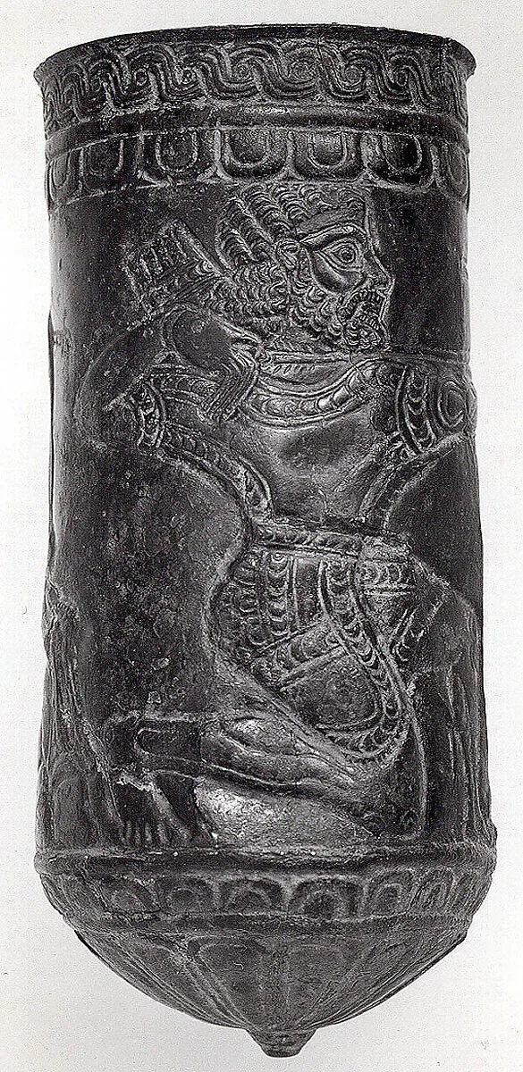 Beaker with archer and bull — Unknown
