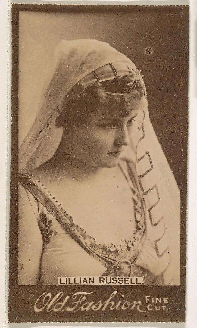Lillian Russell, from the Actresses series (N664) promoting Old Fashion Fine Cut Tobacco — Unknown