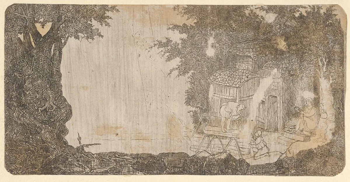 St. Joseph Charpentier (St. Joseph, Carpenter) — Rodolphe Bresdin