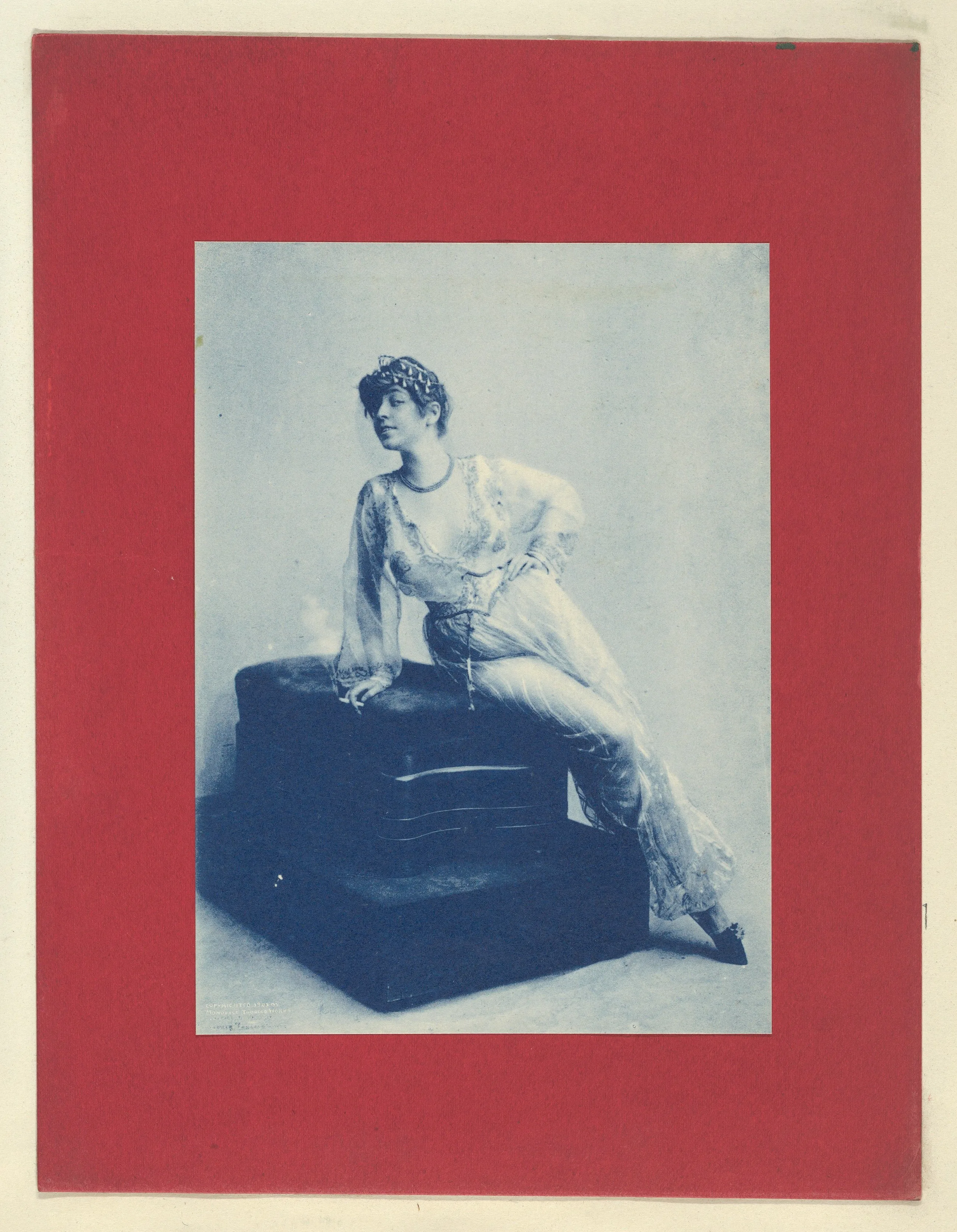Plate 12, from Little Egypt Actresses series (T2), issued by Monopole Tobacco Works to promote Khedive Egyptian Cigarettes — Monopole Tobacco Works