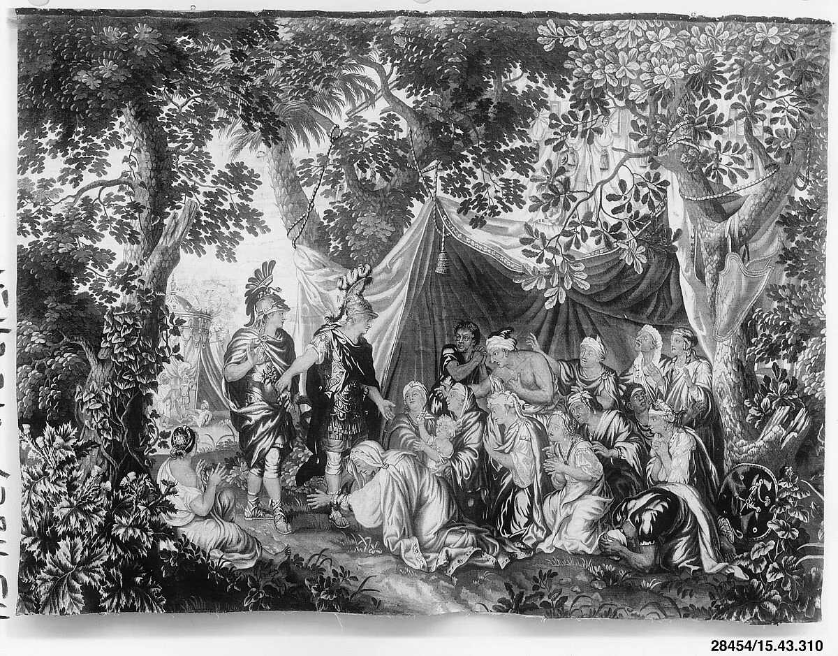 Alexander and the Family of Darius from a set of The Story of Alexander — Charles Le Brun