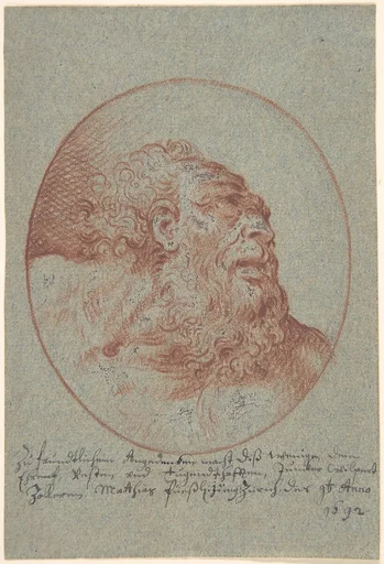 Head of a Bearded Man Looking Right