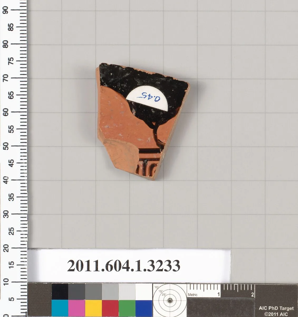 Terracotta fragment of a kylix (drinking cup) — Unknown