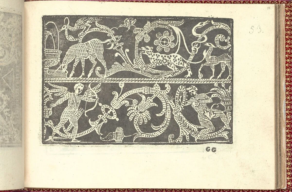 Corona delle Nobili et Virtuose Donne: Libro I-IV, page 53 (recto) — Cesare Vecellio