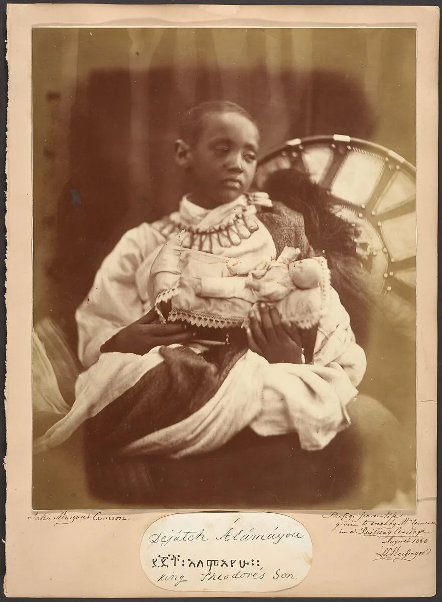 Déjatch Alámayou, King Theodore's Son — Julia Margaret Cameron
