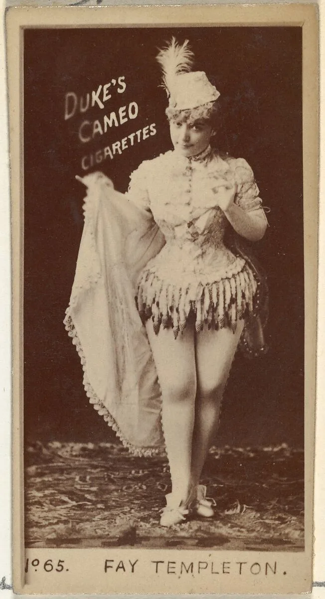 Card Number 65, Fay Templeton, from the Actors and Actresses series (N145-4) issued by Duke Sons & Co. to promote Cameo Cigarettes — W. Duke, Sons & Co.