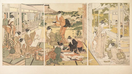 喜多川歌麿画 琴棋書画|The Four Accomplishments (Kinkishoga)