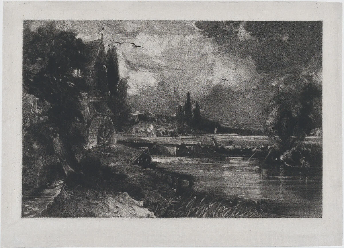 A Mill — David Lucas|John Constable