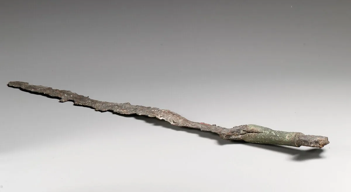 Iron sword with bronze hilt — Unknown