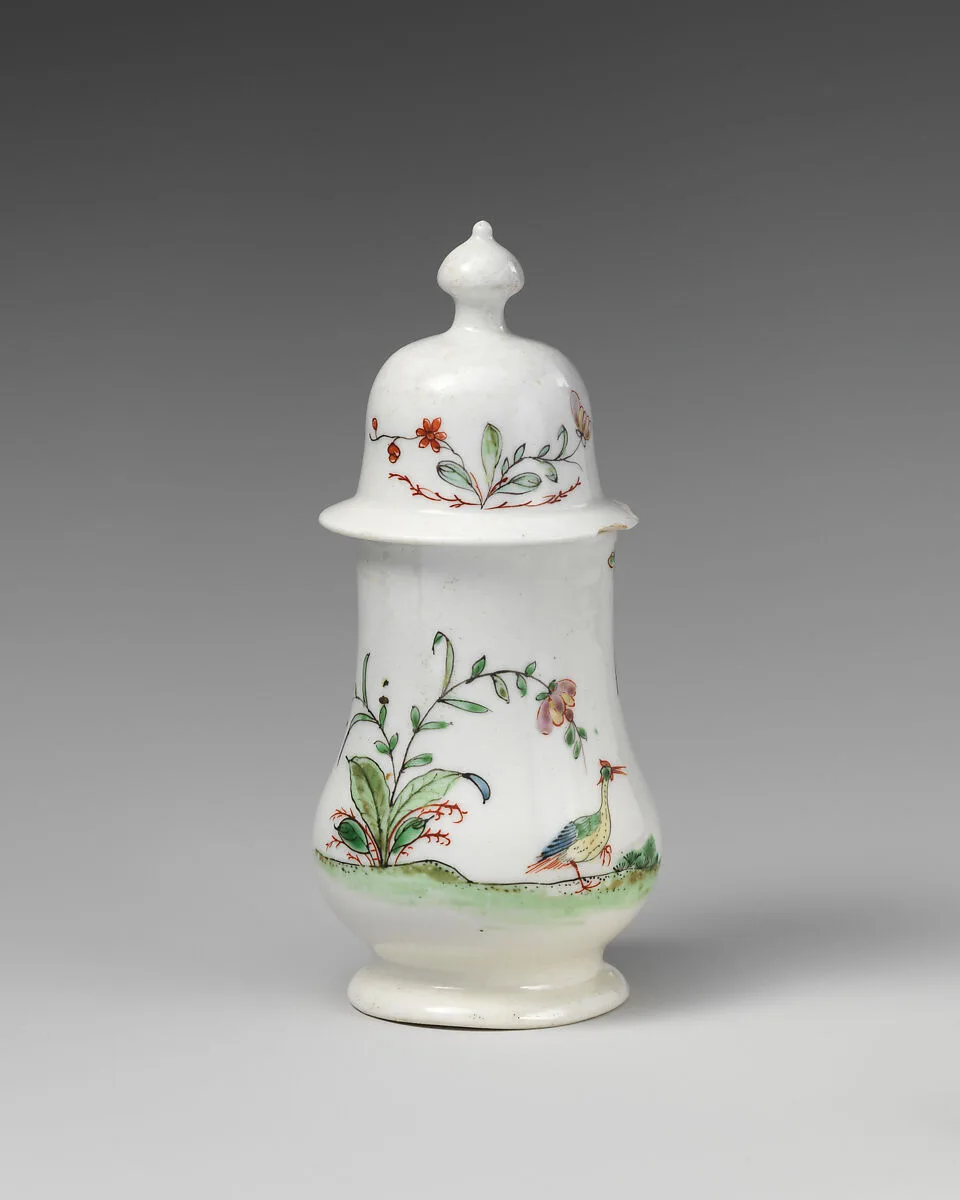 Mustard pot — Worcester factory