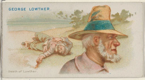 George Lowther, Death of Lowther, from the Pirates of the Spanish Main series (N19) for Allen & Ginter Cigarettes