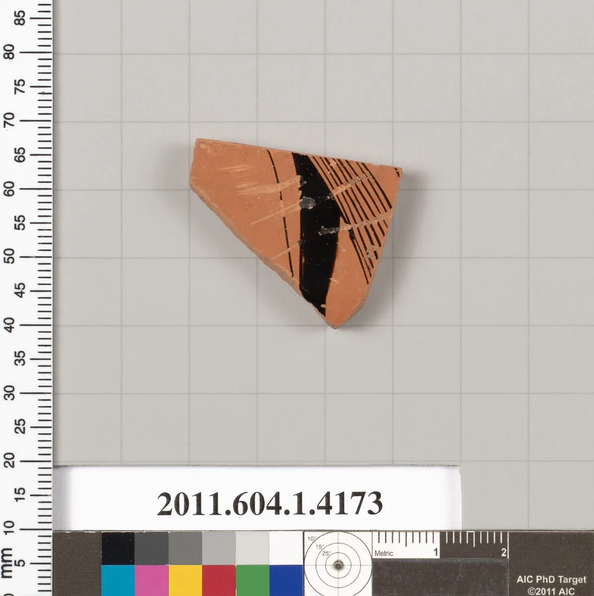 Terracotta fragment of a kylix (drinking cup) — Unknown