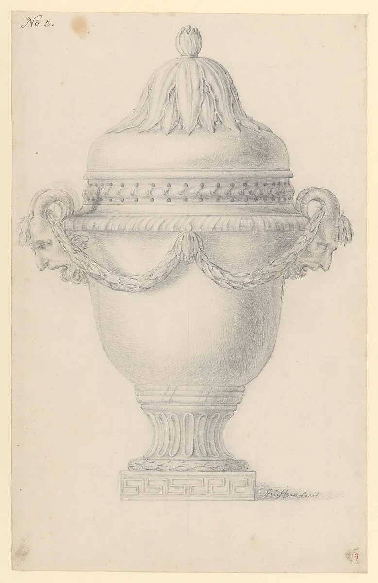 Design for an Urn — Anonymous, French, 18th century