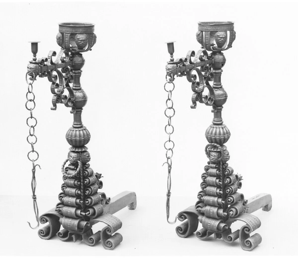 Pair of andirons — Unknown