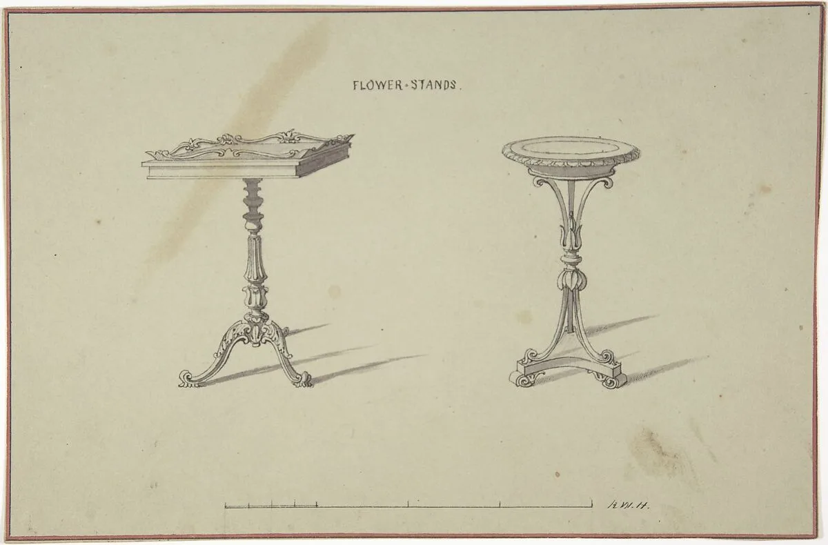 Two Designs for Flower Stands — Robert William Hume
