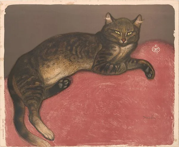 L'Hiver: Chat sur un Coussin — Théophile-Alexandre Steinlen