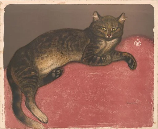 L'Hiver: Chat sur un Coussin