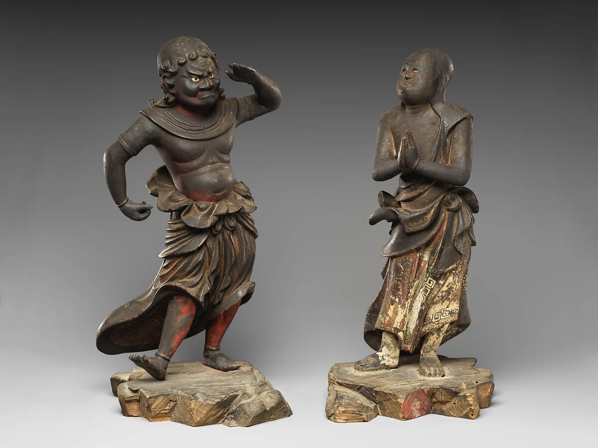 衿羯羅童子, 制多迦童子|The Boy Attendants Kongara Dōji and Seitaka Dōji — Unidentified
