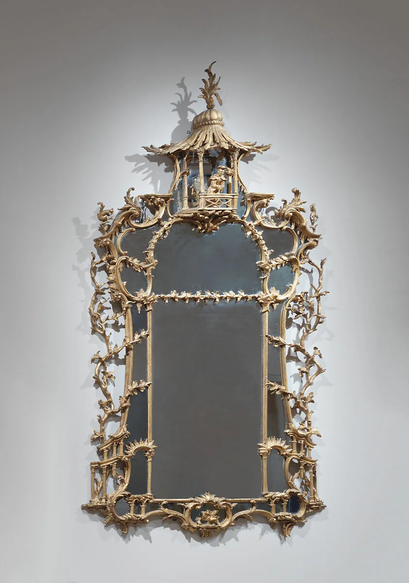 Pier glass mirror (one of a pair) — Unknown