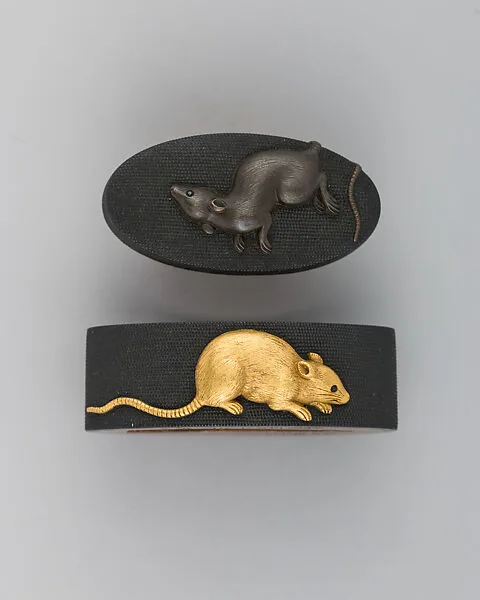 Sword-Hilt Collar and Pommel (Fuchigashira) — Unknown