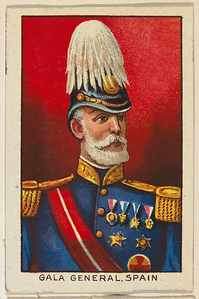 Gala General, Spain, from the Military series (T79) issued by the American Tobacco Company — American Tobacco Company