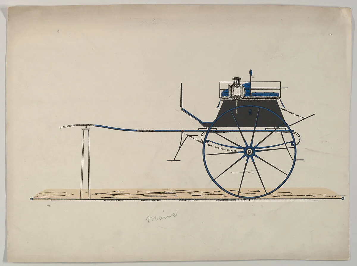 Design for Tandem Cart (unnumbered) — Brewster & Co.