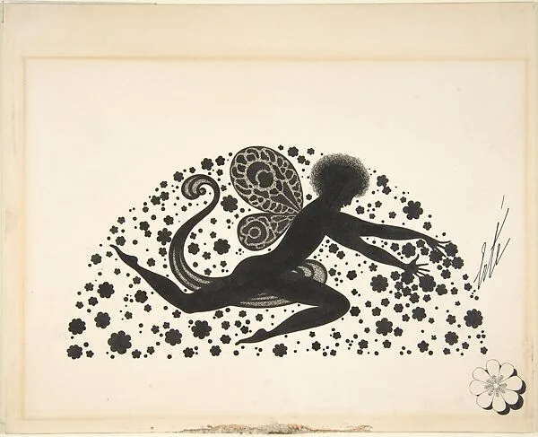 "L'Eventail," Illustration for "Harper's Bazar" — Erté (Romain de Tirtoff)