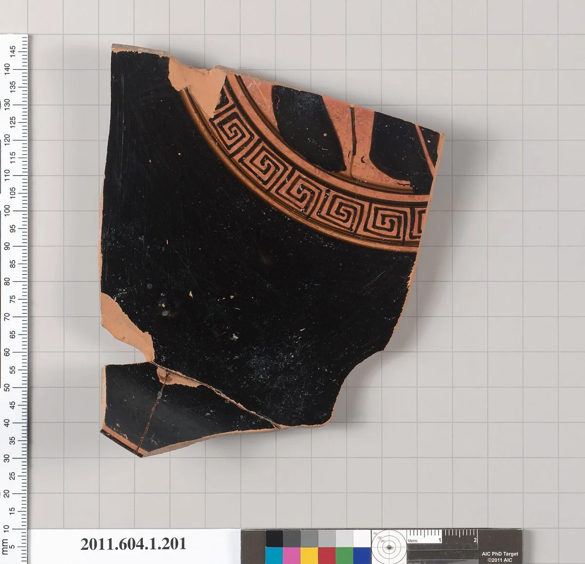Terracotta fragment of a kylix (drinking cup) — Unknown