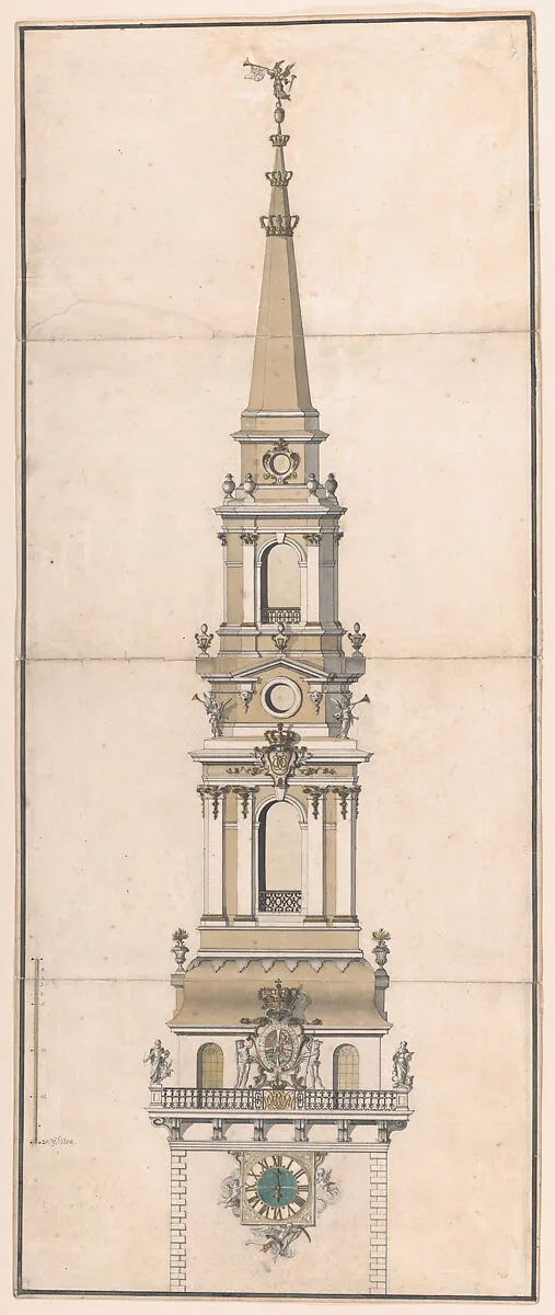 Design for the Spire of the Church of Our Lady in Copenhagen — Vincents Lerche