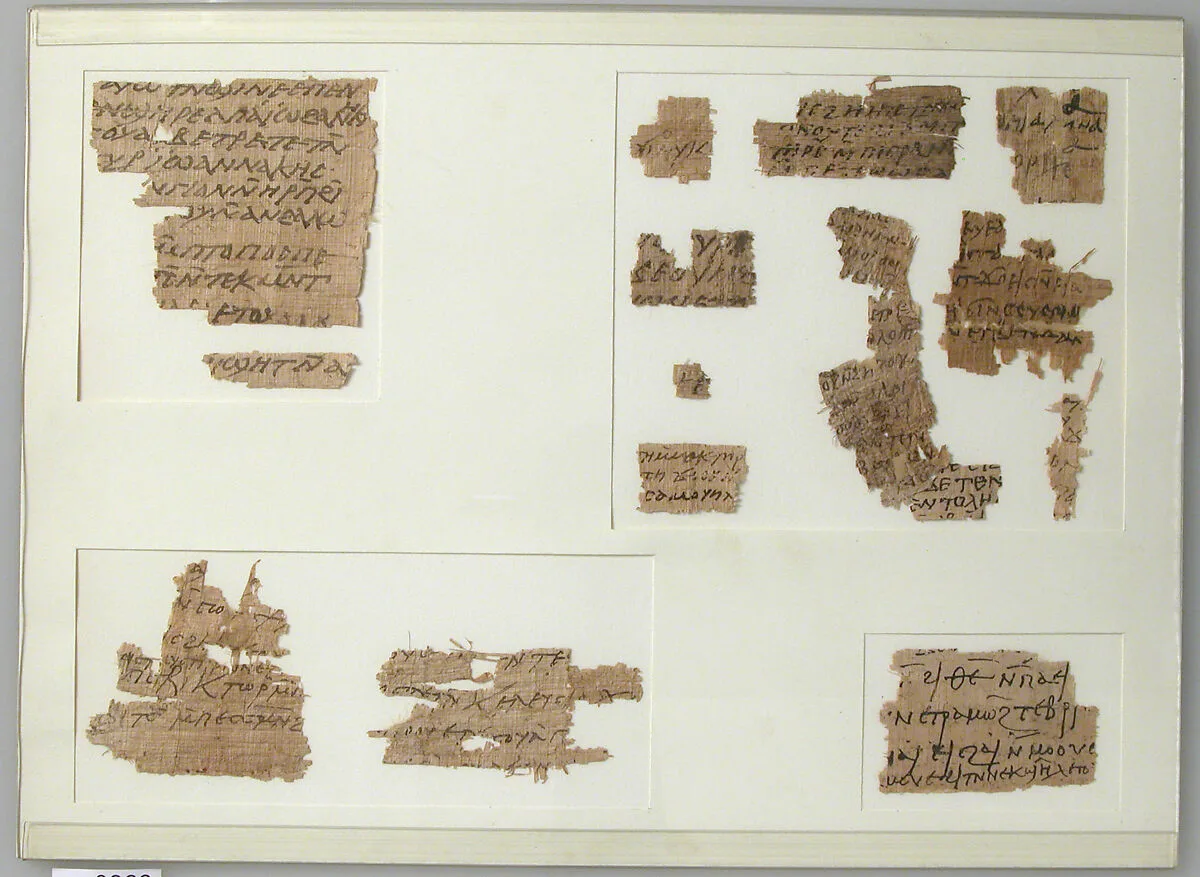 Papyri Fragments — Unknown