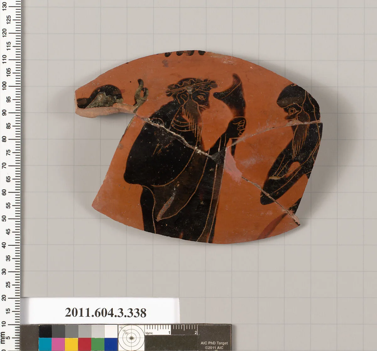 Terracotta fragment of a neck-amphora (jar) — Unknown