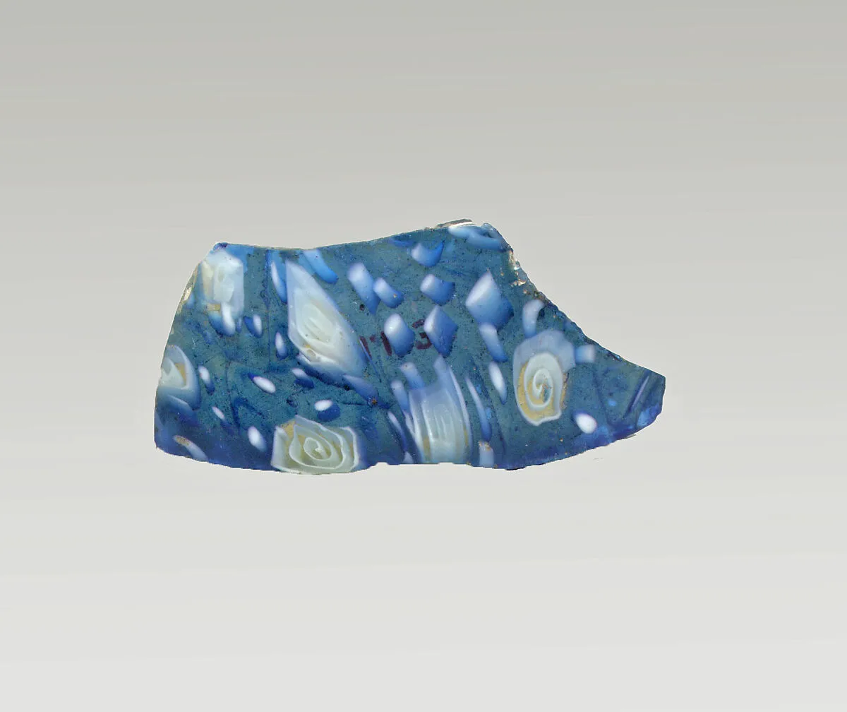 Glass mosaic bowl fragment — Unknown