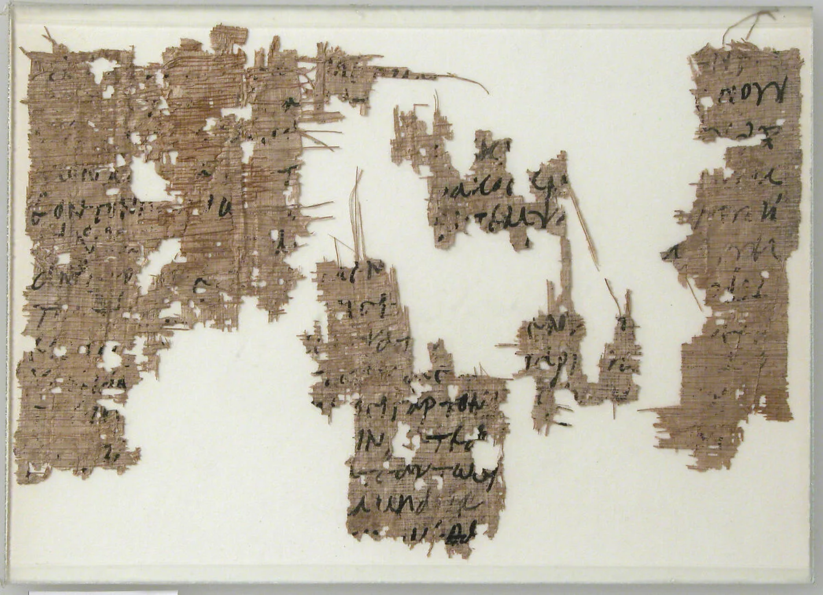 Papyrus Fragments — Unknown