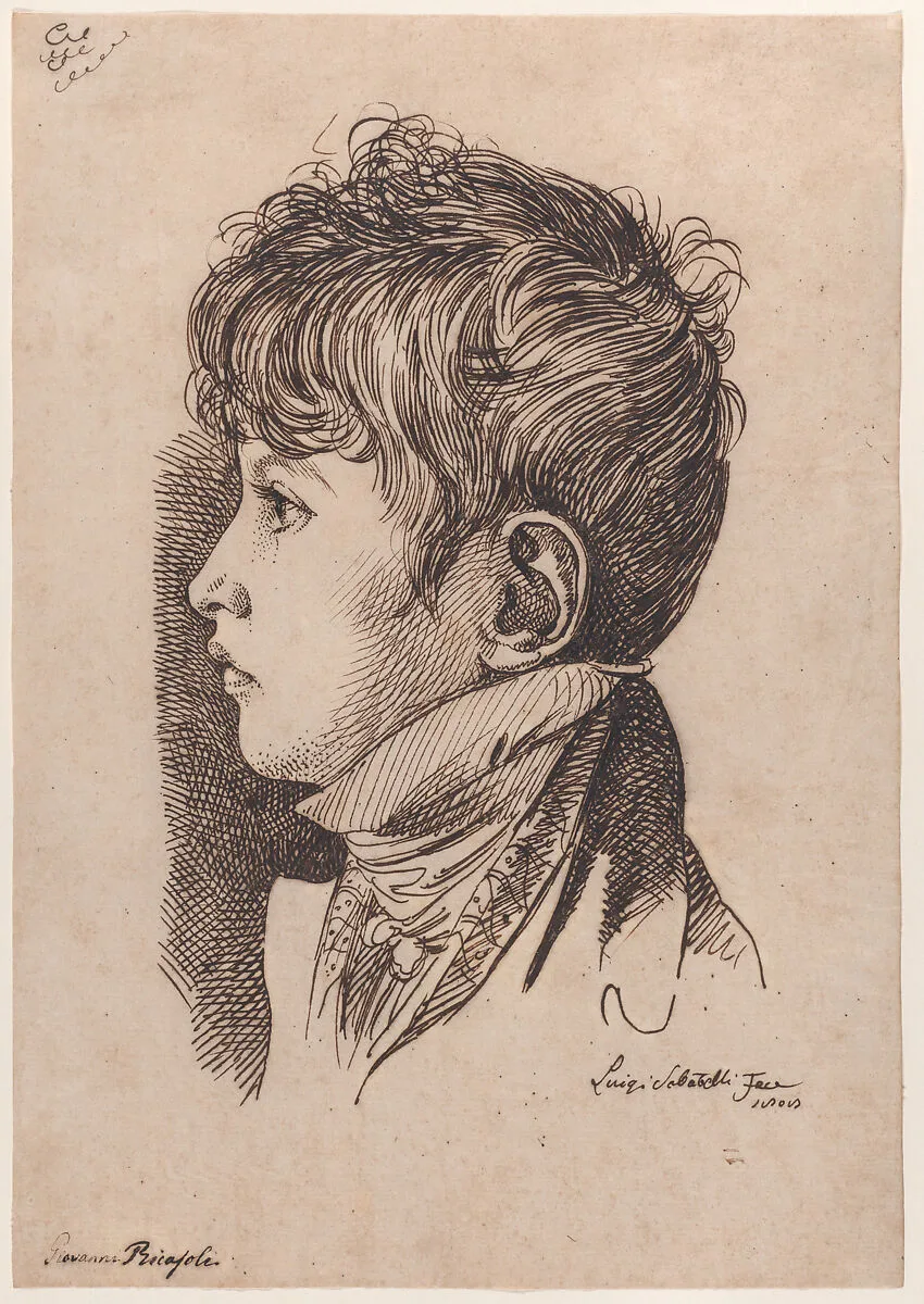 Portrait of Giovanni Ricasoli, aged 5 — Luigi Sabatelli