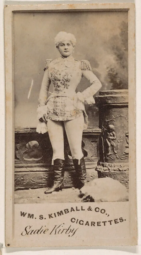 Sadie Kirby, from the Actresses series (N203) issued by Wm. S. Kimball & Co. — William S. Kimball & Company