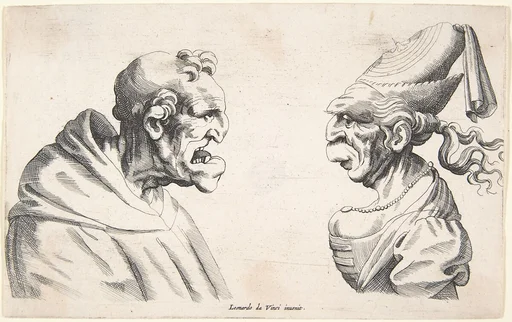 Two Grotesque Heads