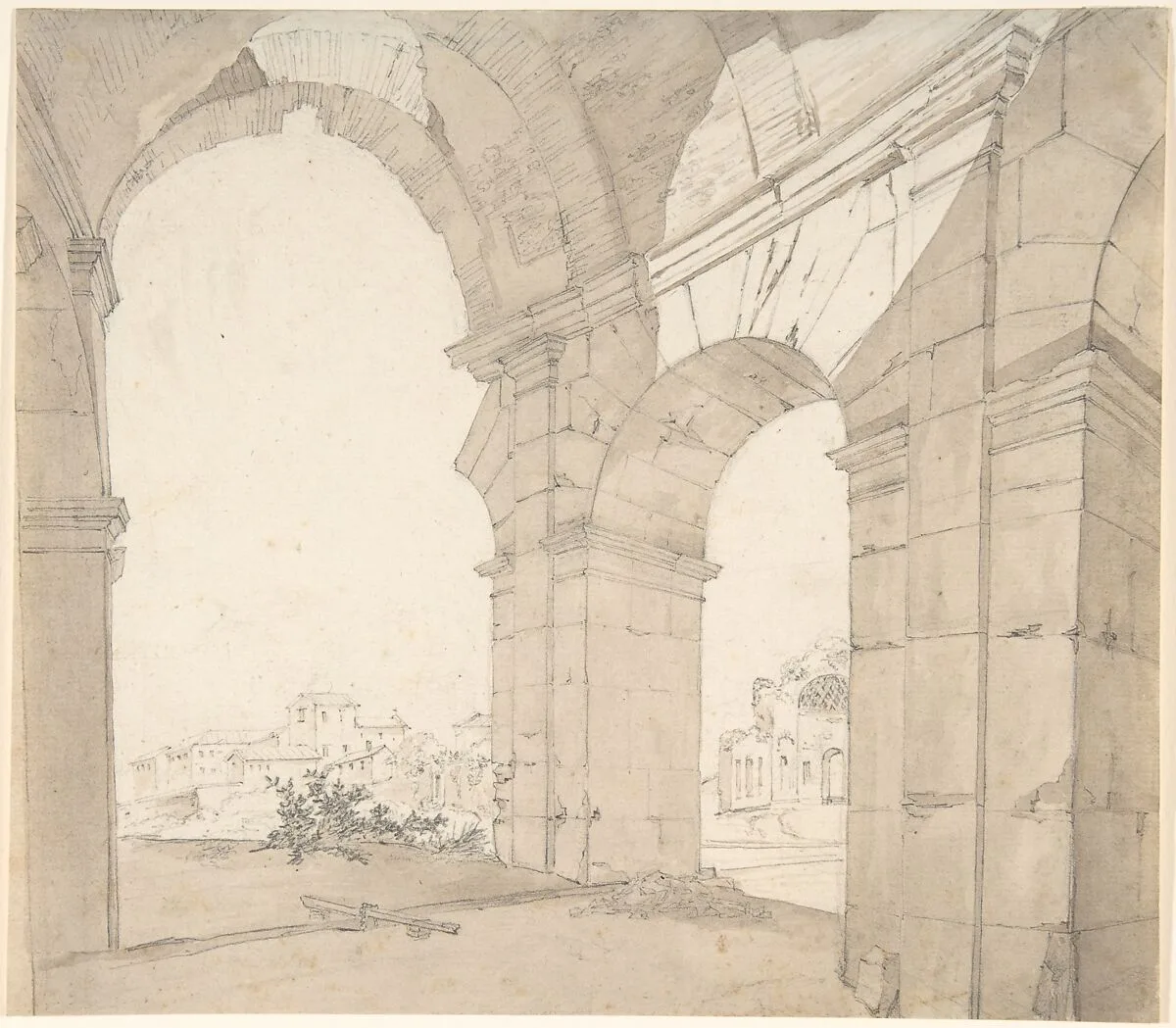 View of the Baths of Caracalla (?) in Rome — Daniël Dupré