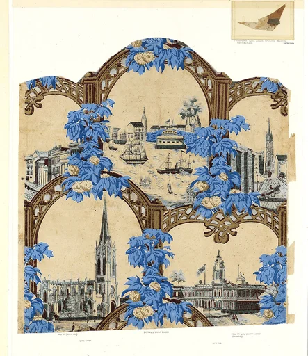 Wallpaper Decorated with New York City Landmarks