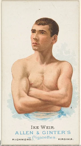 Ike Weir, Pugilist, from World's Champions, Series 1 (N28) for Allen & Ginter Cigarettes