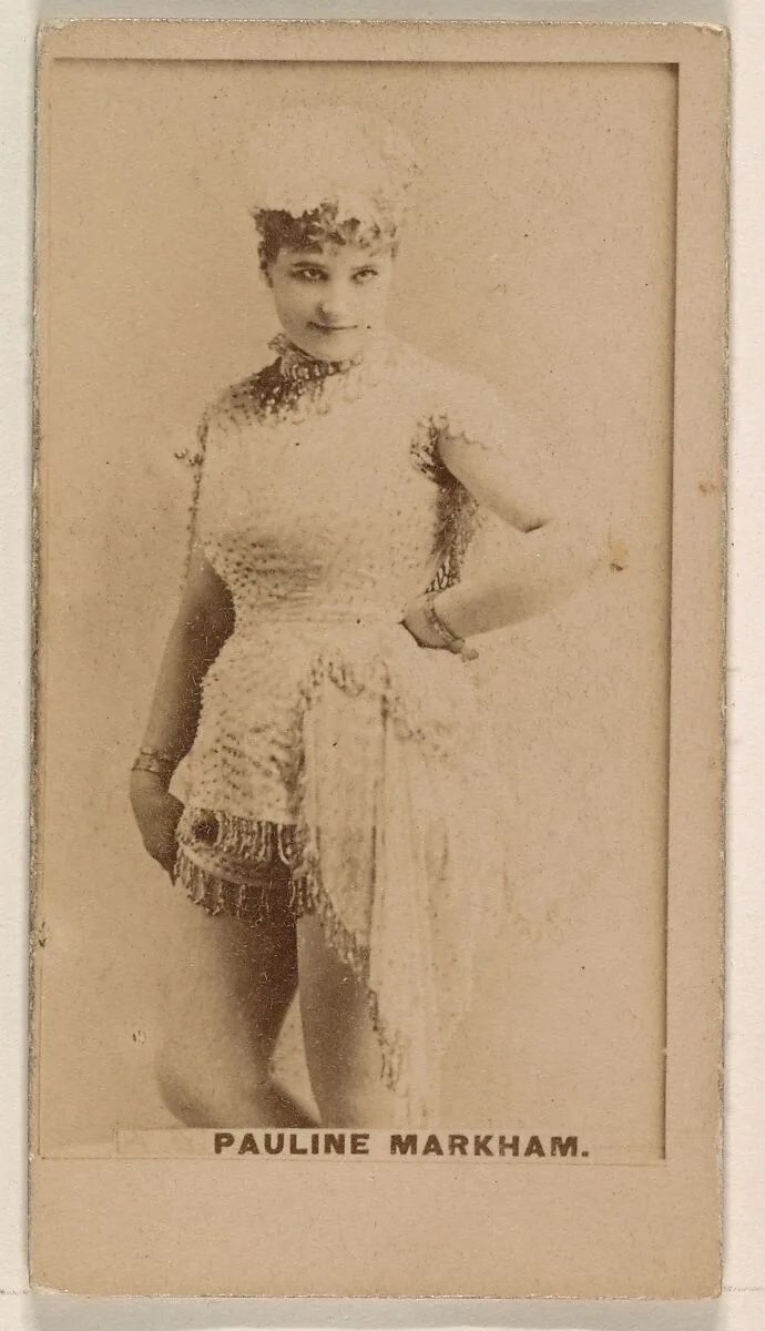 Pauline Markham, from the Actresses series (N245) issued by Kinney Brothers to promote Sweet Caporal Cigarettes — Kinney Brothers Tobacco Company